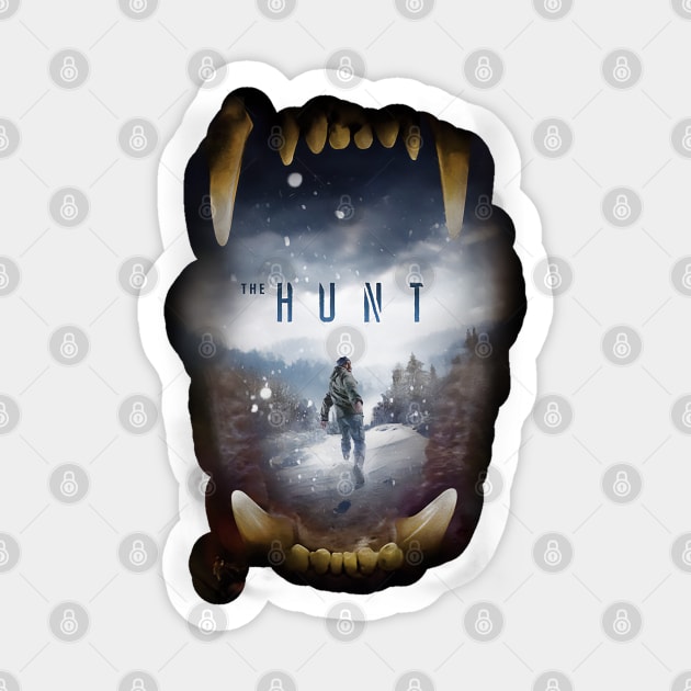 The Hunt predator or prey Sticker by Virtue in the Wasteland Podcast